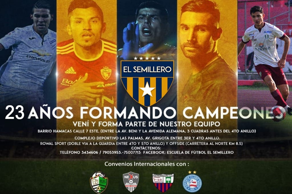 Arte institucional: 23 años formando campeones con jugadores profesionales formados en El Semillero