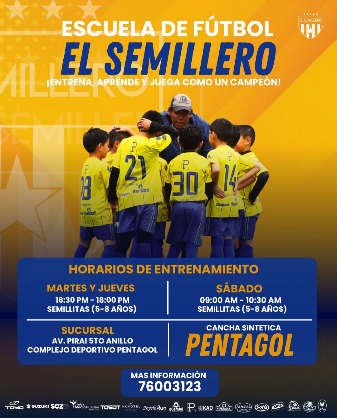 Horarios, categoría y ubicación de la sucursal Pentagol de El Semillero